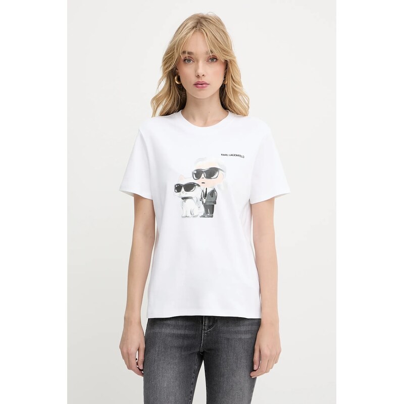 Bavlnené tričko Karl Lagerfeld IKON 63893790