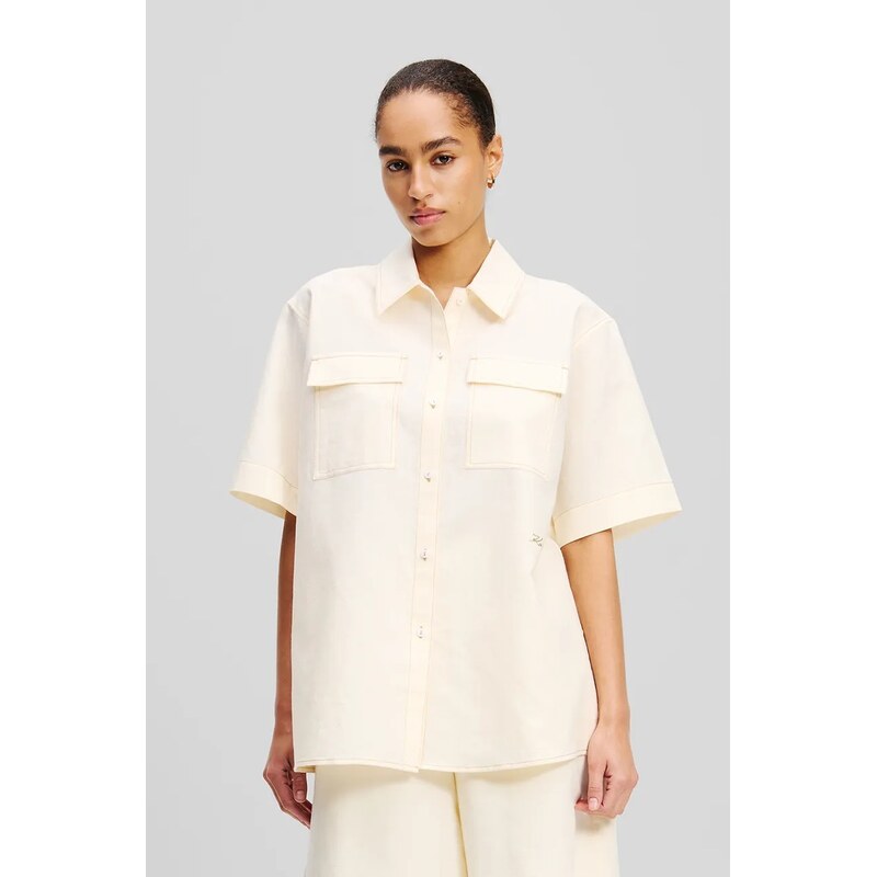 Ľanová košeľa Karl Lagerfeld 63155181