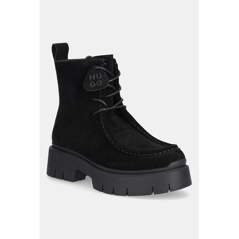 Semišové topánky HUGO Kris 65394340