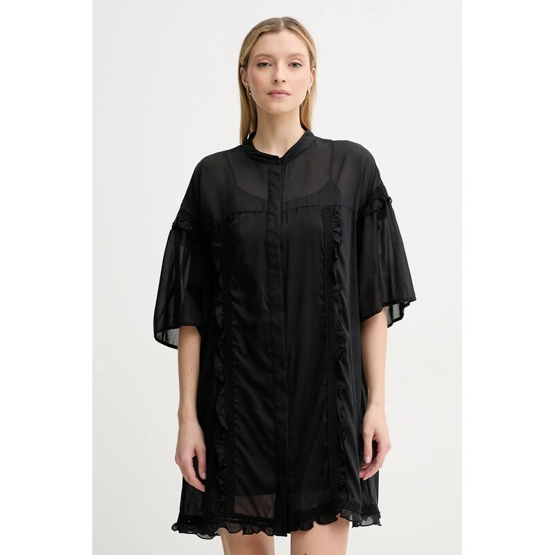 Šaty s prímesou hodvábu ISABELLE BLANCHE 63155896