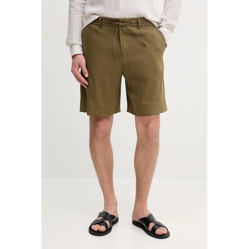 Ľanové šortky BOSS 63190526