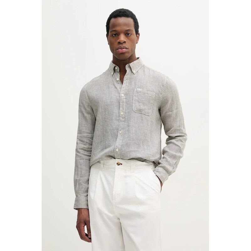 Ľanová košeľa Barbour Linton Tailored Shirt 64332767