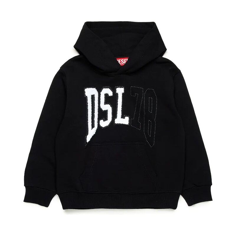 Detská bavlnená mikina Diesel SBOXTHOOD OVER SWEAT-SHIRT 64317660