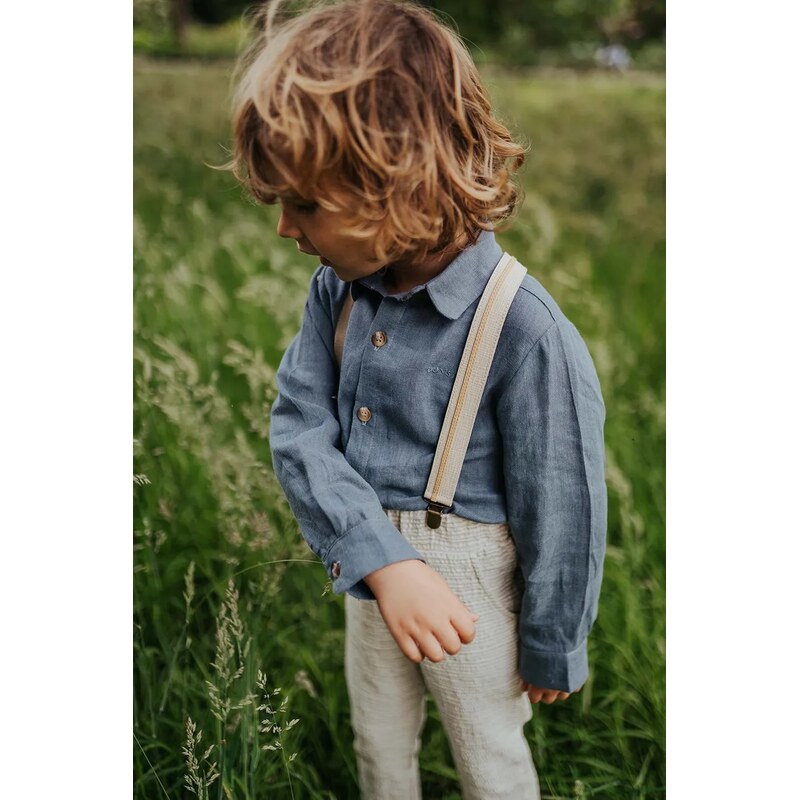 Detská ľanová košeľa Donsje Leom Linen Shirt 63201279