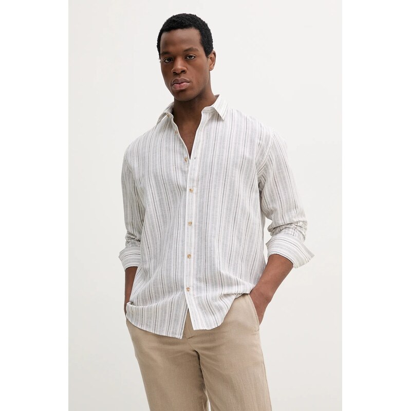 Košeľa s prímesou ľanu Liu Jo 63248576