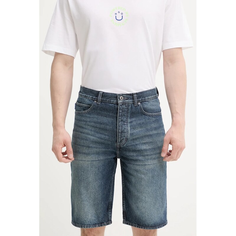 Rifľové krátke nohavice Hugo Blue 63201250