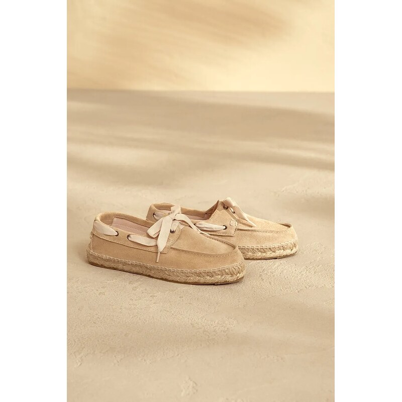 Semišové mokasíny Manebi Hamptons Boat-Shoes Espadrilles 63217673