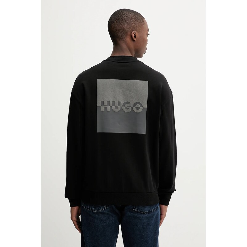 Bavlnená mikina HUGO Dusplited 64767427