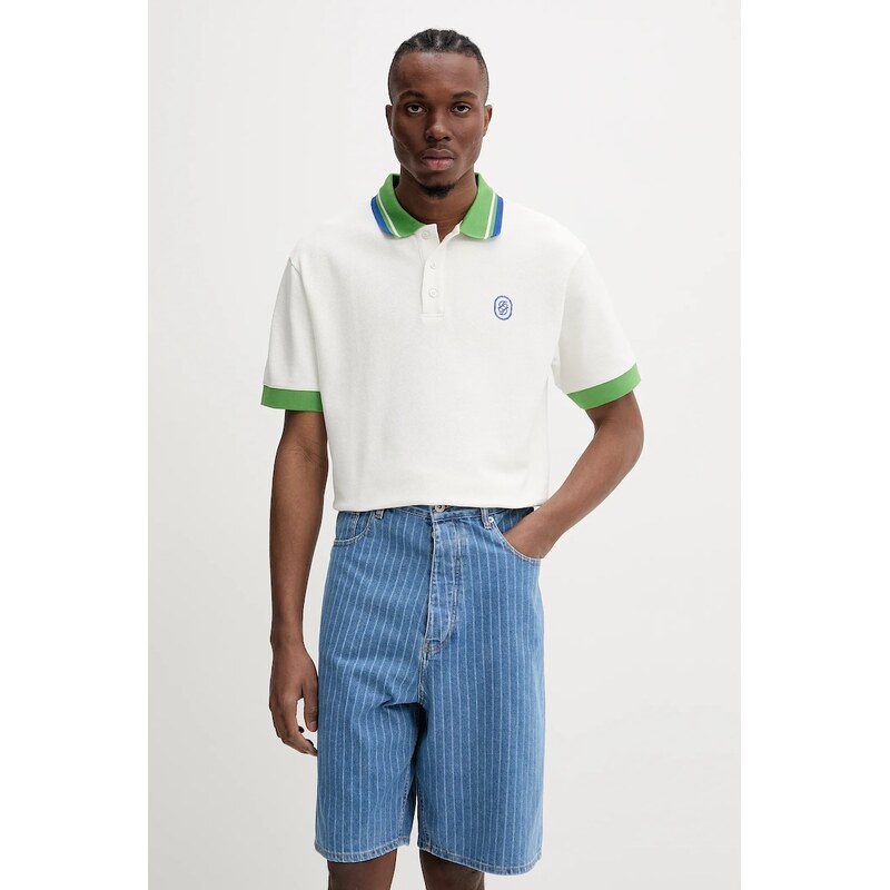 Bavlnené polo tričko Drôle de Monsieur Le Polo Pique Tresse 63249138