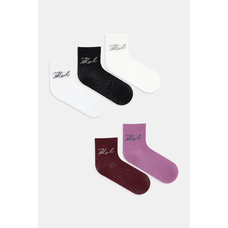 Ponožky Karl Lagerfeld 5-pak K/SIGNATURE 65500547