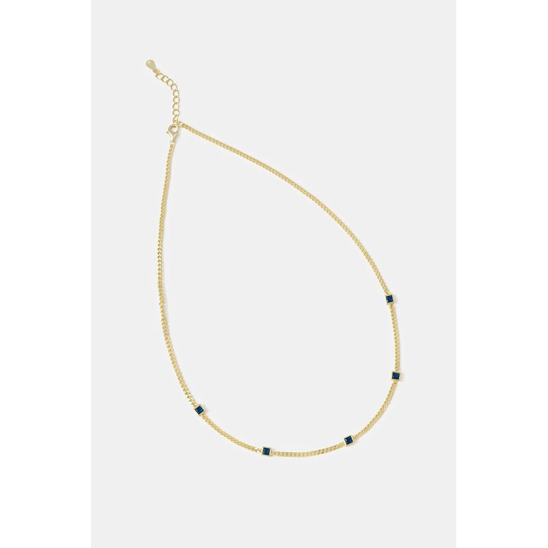 Náhrdelník zo striebra pozlátený 18k zlatom Answear.LAB 65609419