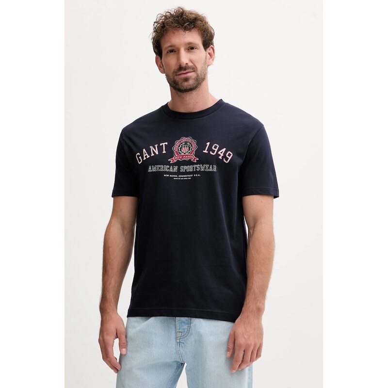 Bavlnené tričko Gant 65609436