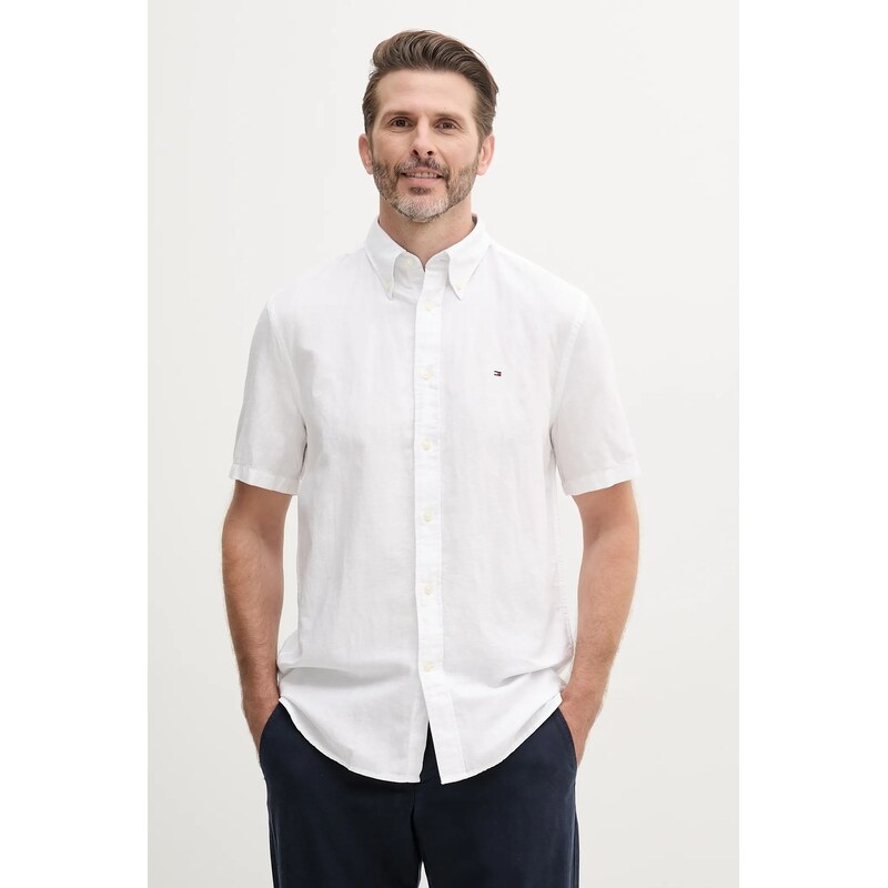 Košeľa s prímesou ľanu Tommy Hilfiger 63313123