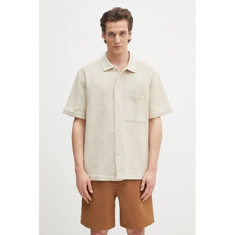 Bavlnená košeľa Norse Projects Gustav Crochet Jersey Shirt 63746194