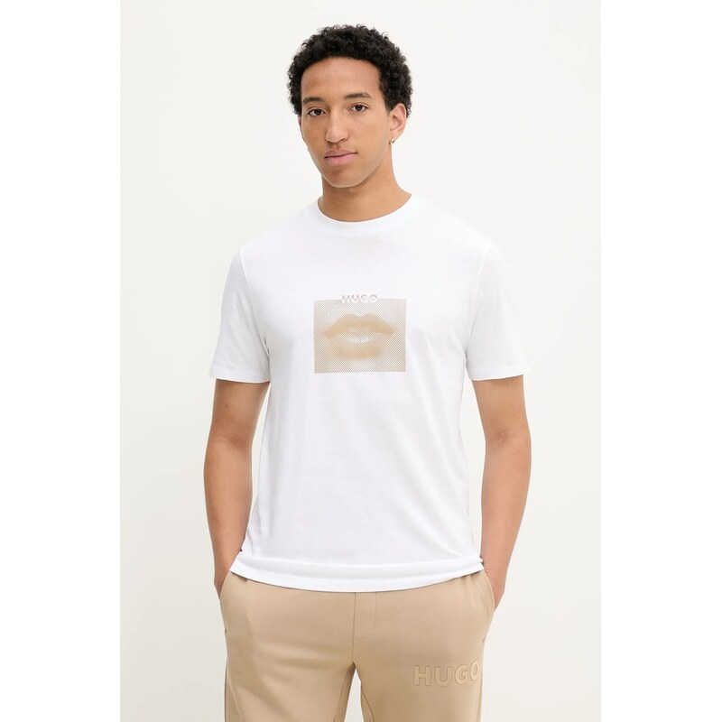 Bavlnené tričko HUGO Deterni 63793135