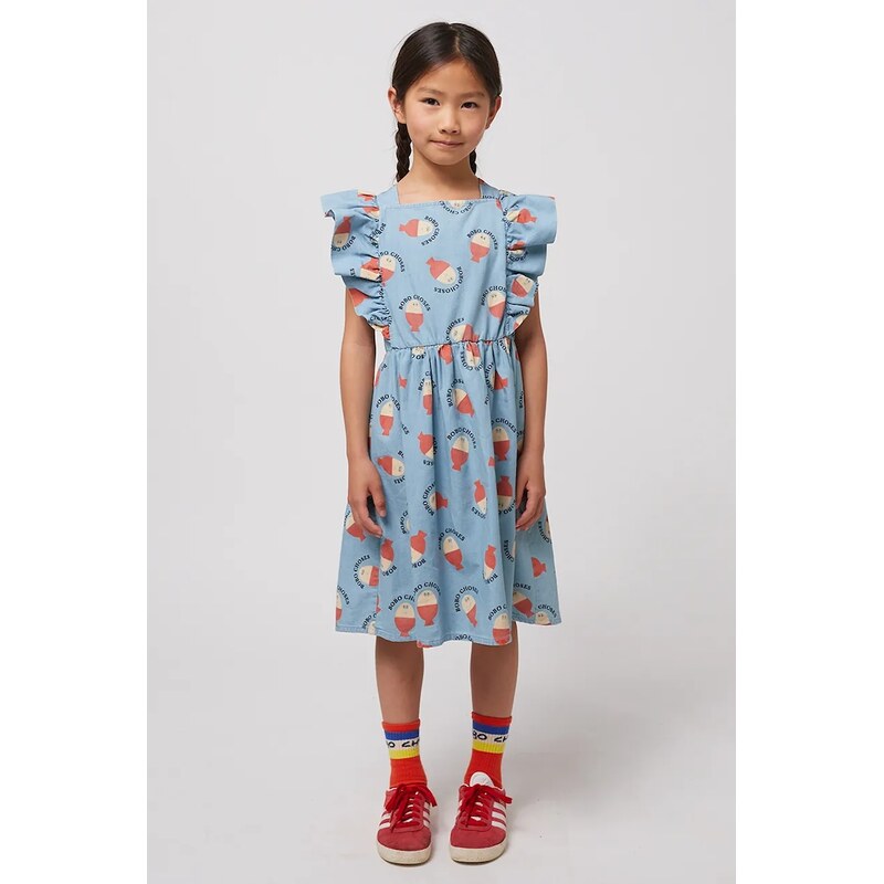 Dievčenské bavlnené šaty Bobo Choses Morning Egg 61800684