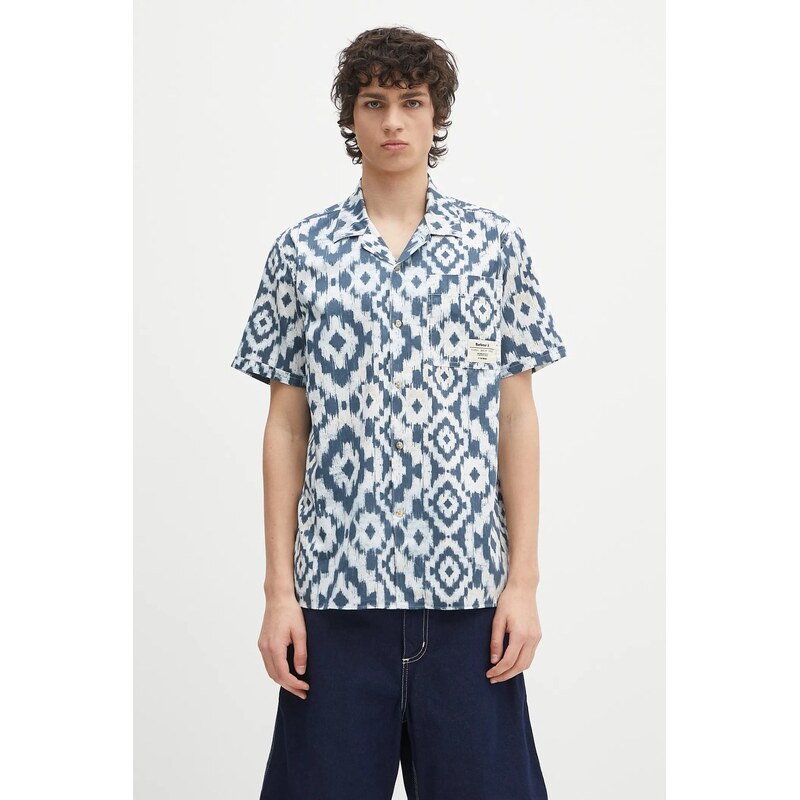 Barbour Bavlnená košeľa Homelane Printed S/S Relaxed Fit Shirt 64183686