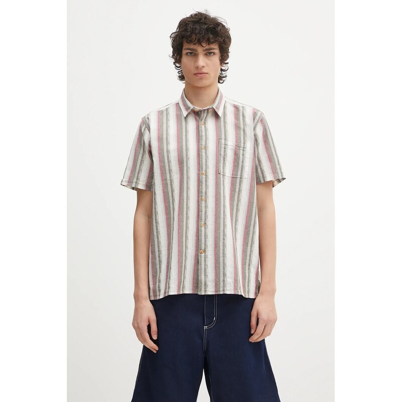 Bavlnená košeľa Barbour Barbour Lipton Striped S/S Relaxed Fit Shirt 64184137