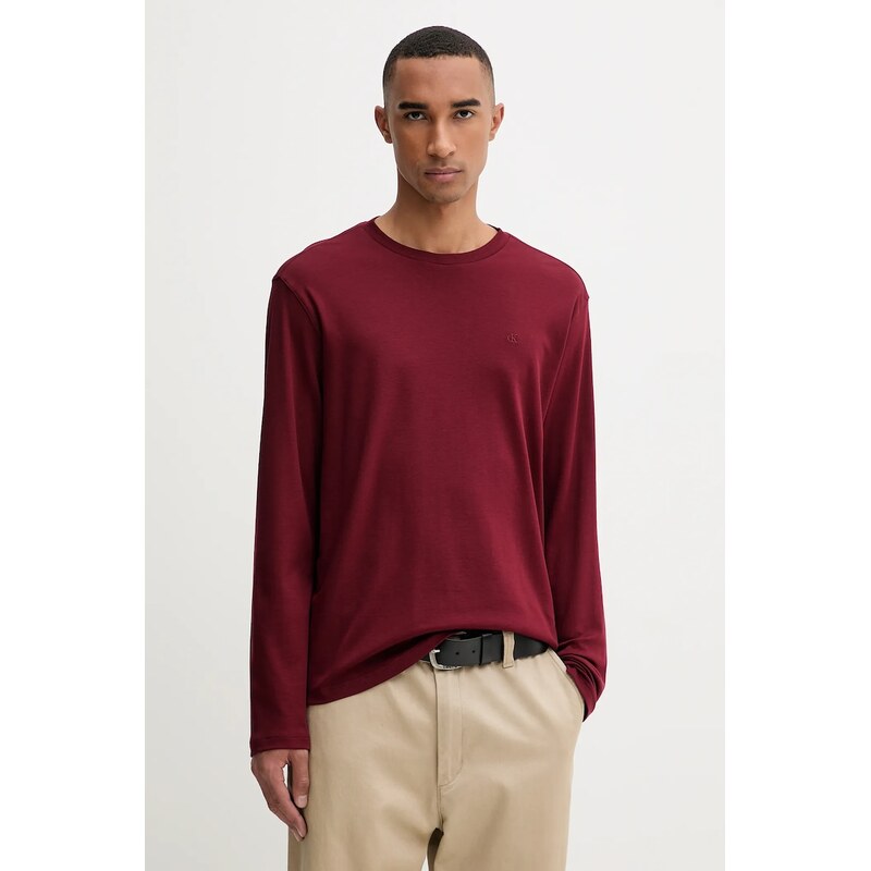 Bavlnené tričko s dlhým rukávom Calvin Klein 65247396