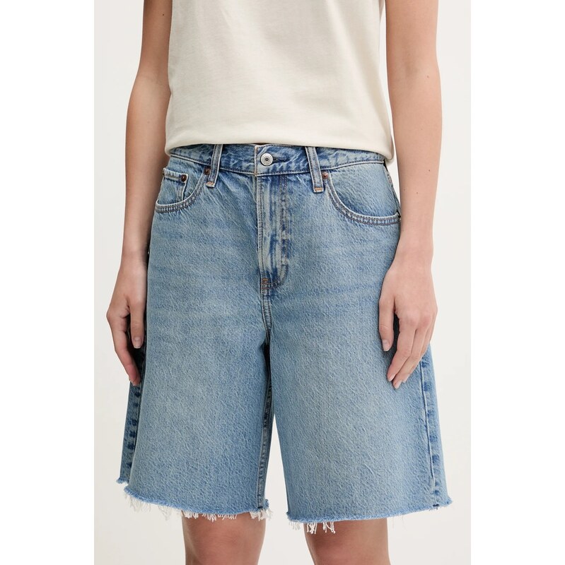 Rifľové krátke nohavice Abercrombie & Fitch 63457281