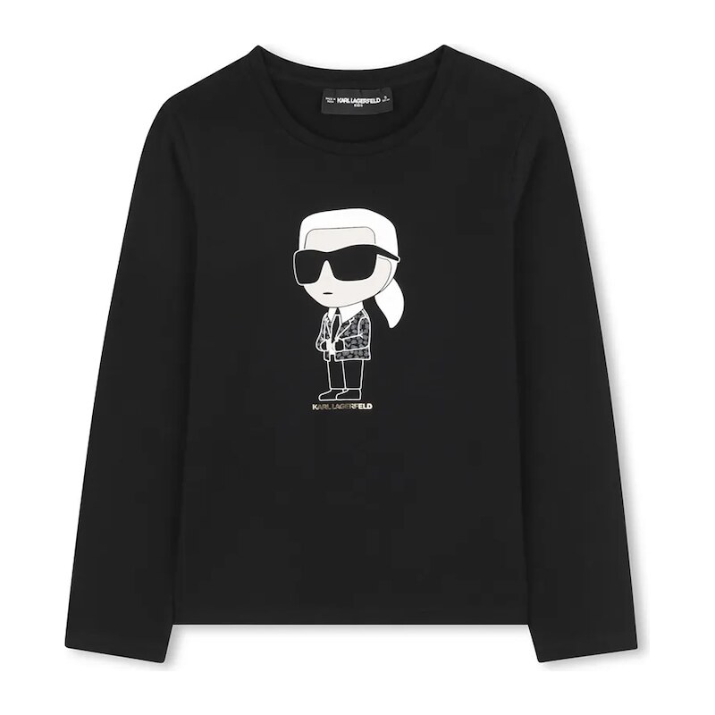 Detské tričko s dlhým rukávom Karl Lagerfeld 65727246
