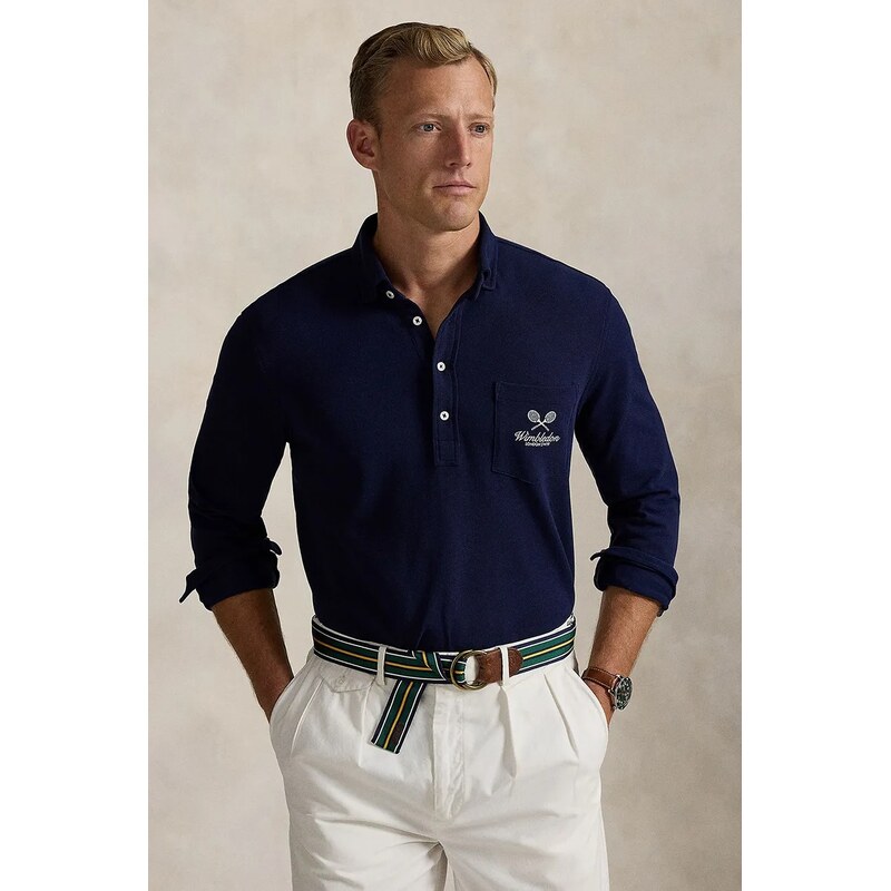 Bavlnené tričko s dlhým rukávom Polo Ralph Lauren Wimbledon Collection 63466147