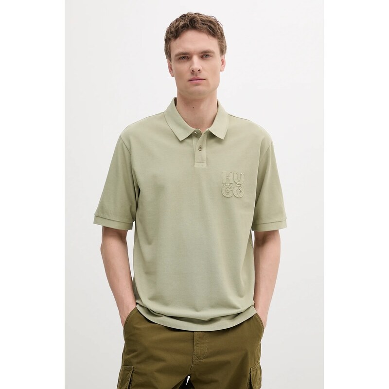 Bavlnené polo tričko HUGO 63537319