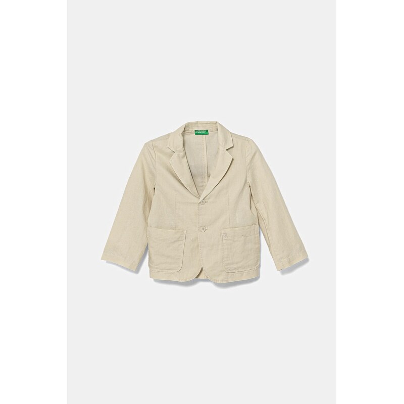 Detské ľanové sako United Colors of Benetton 63577360