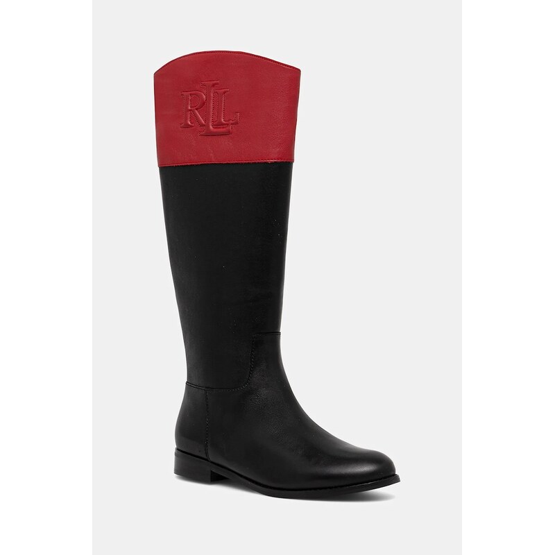 Kožené čižmy Lauren Ralph Lauren Justine II 65783426