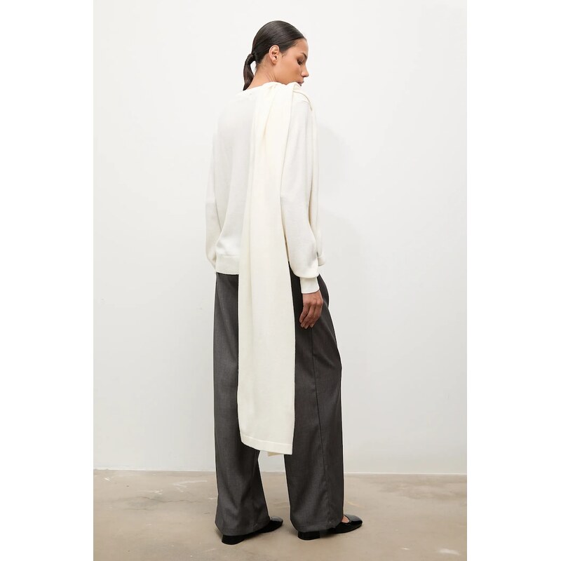 Sveter z merino vlny so šálom Answear.LAB 65297101