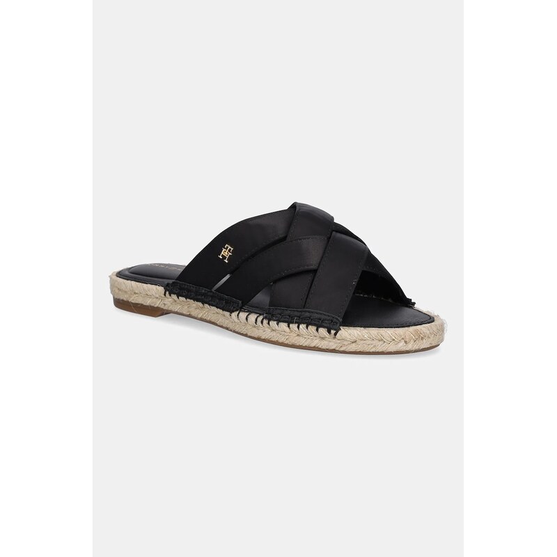 Šľapky Tommy Hilfiger SATIN ESPADRILLE MULE 62067138