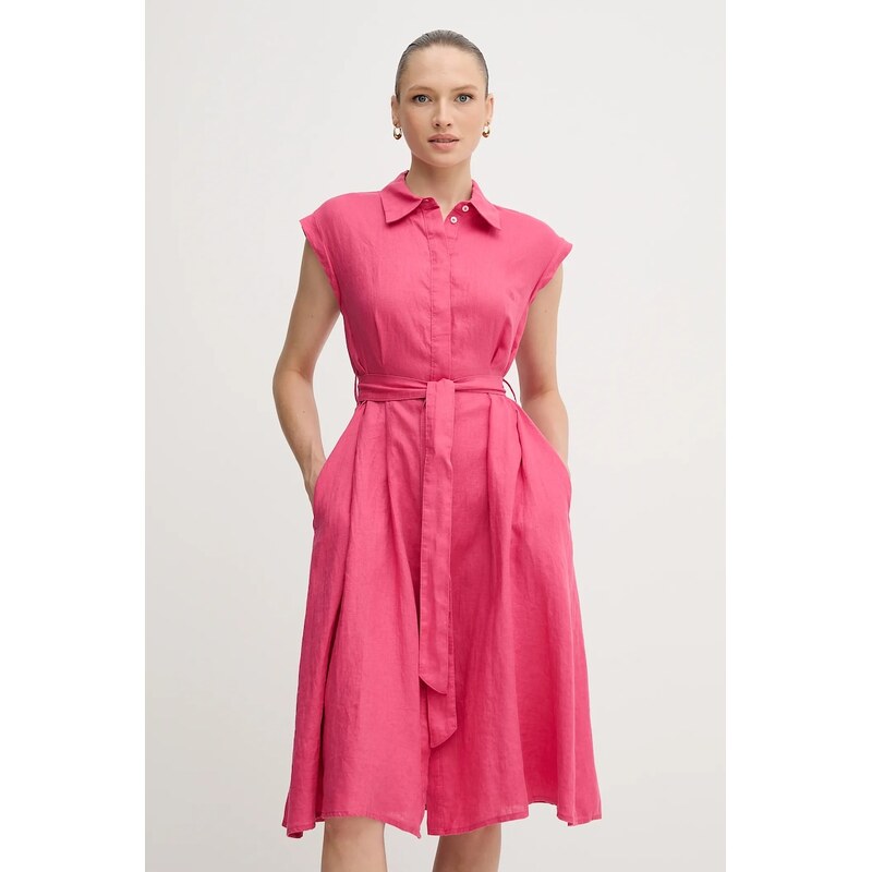 Ľanové šaty United Colors of Benetton 63555864