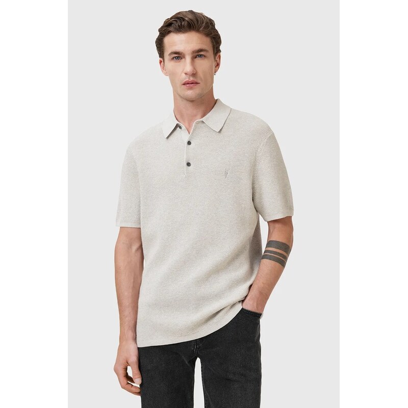 Polokošeľa z vlnenej zmesi AllSaints ASPEN 63996841