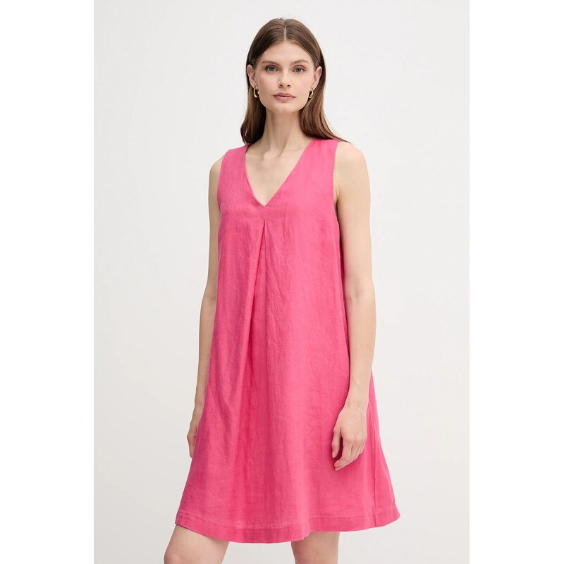 Ľanové šaty United Colors of Benetton 63613643