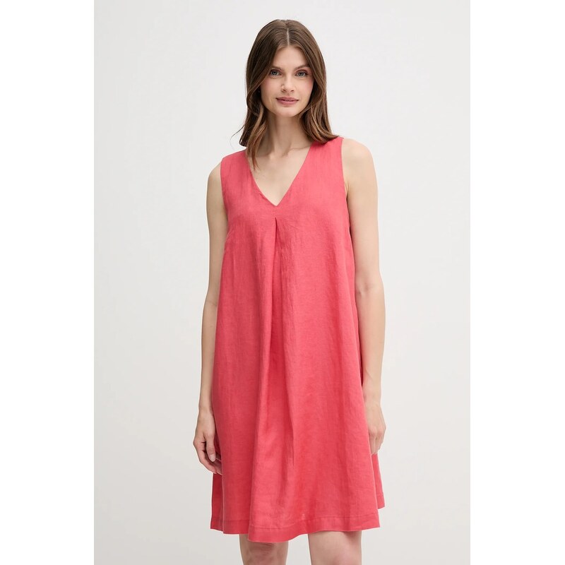 Ľanové šaty United Colors of Benetton 63613642