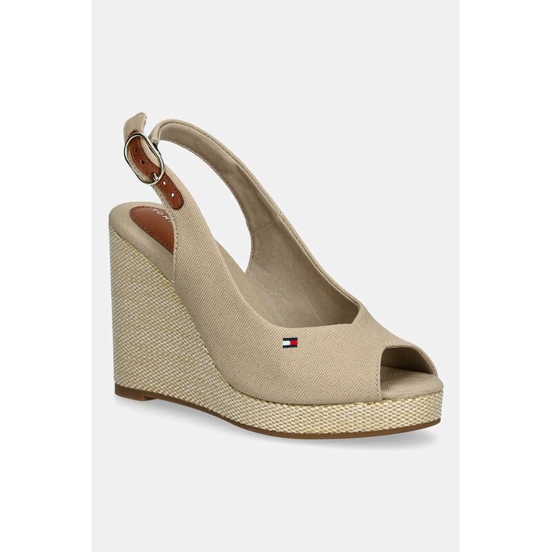 Sandále Tommy Hilfiger FLAG HIGH WEDGE ESPAD SLINGBACK 62908947