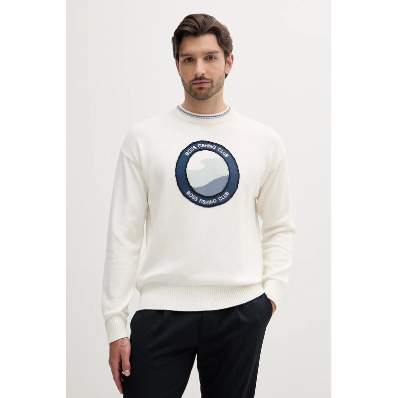 Bavlnený sveter BOSS Orange 63613680