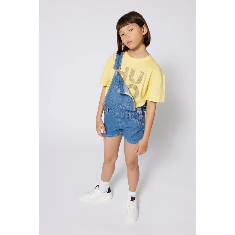 Detské bavlnené tričko HUGO 62045686