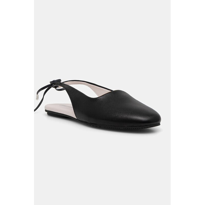 Kožené balerínky Calvin Klein BALLERINA SLING BACK LTH 64405951