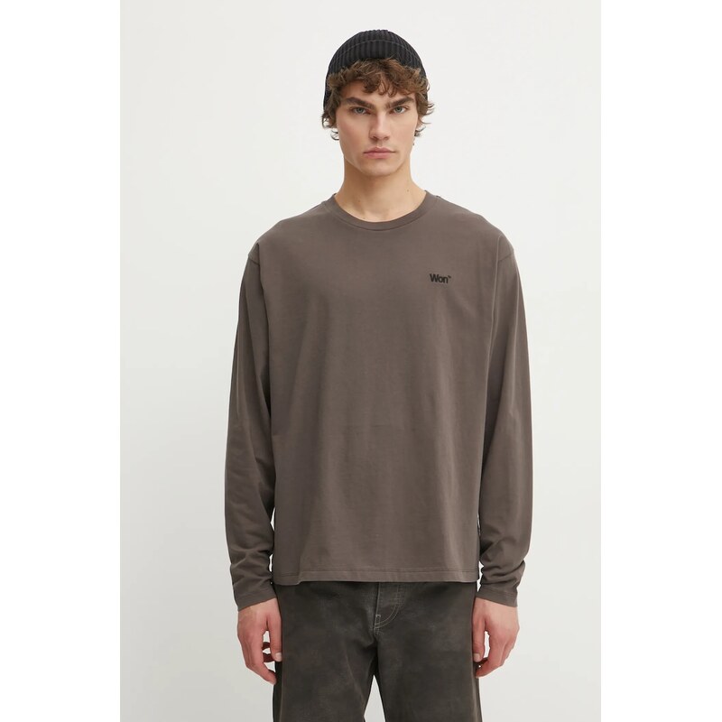 Bavlnené tričko s dlhým rukávom Won Hundred 61716182