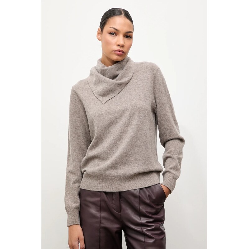 Sveter z merino vlny so šatkou Answear.LAB 65297149
