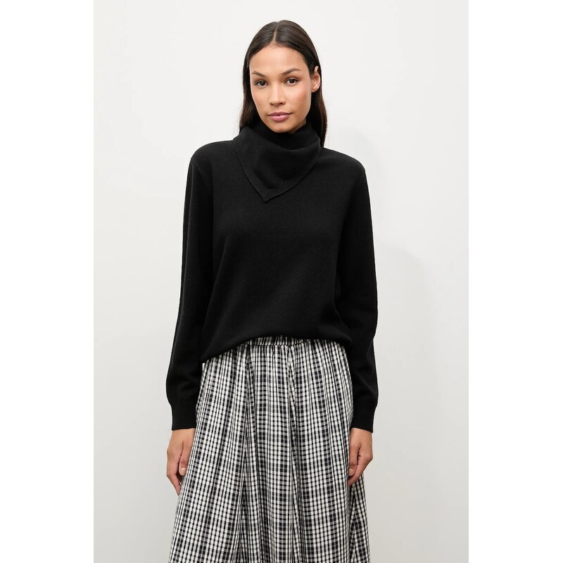 Sveter z merino vlny so šatkou Answear.LAB 65297154