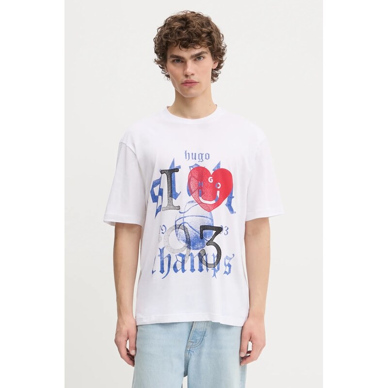 Bavlnené tričko Hugo Blue Notix 64112681