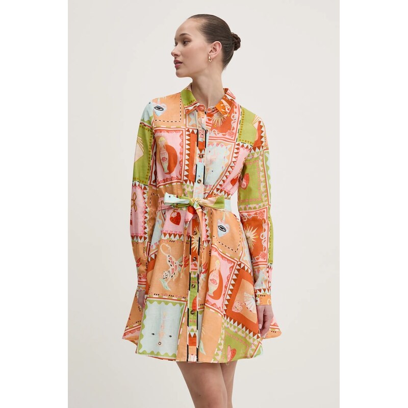 Šaty s prímesou ľanu Never Fully Dressed 61988979