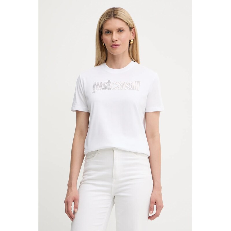 Bavlnené tričko Just Cavalli 64189729