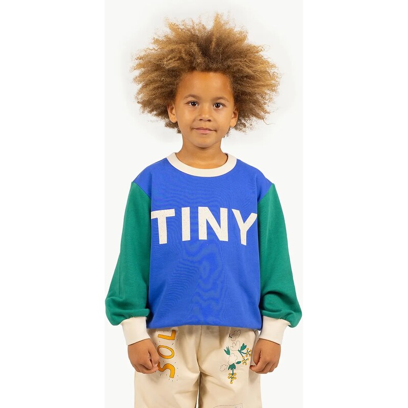 Detská bavlnená mikina Tinycottons COLOR BLOCK SWEATSHIRT 62466286