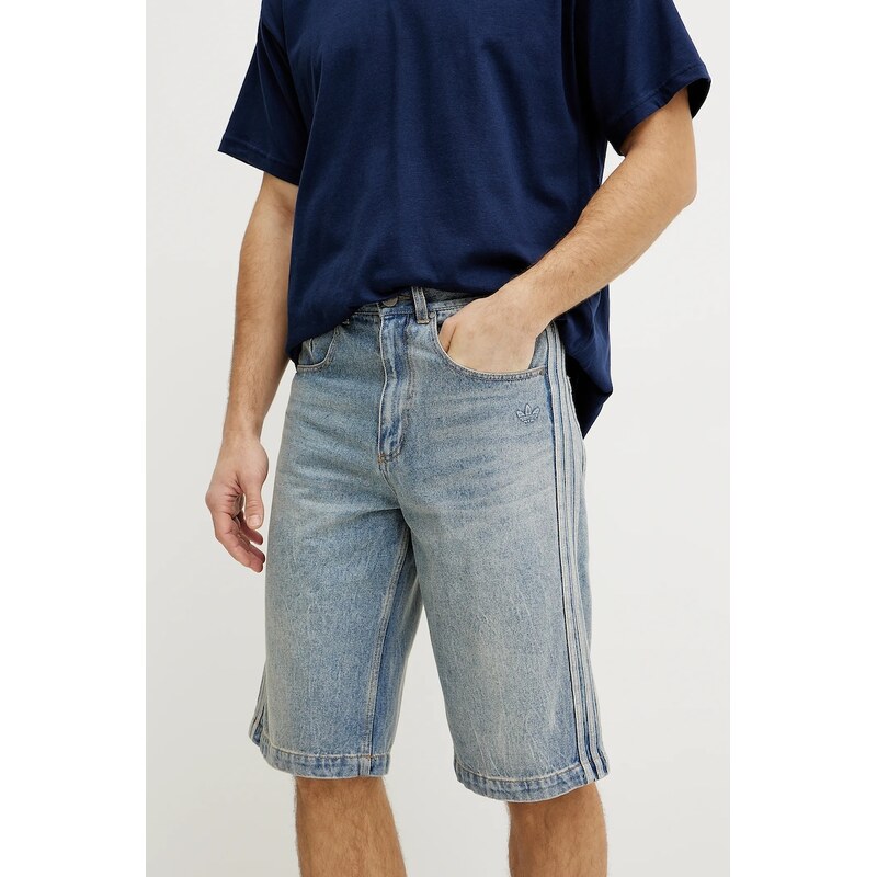Rifľové krátke nohavice adidas Originals DENIM SHORTS 62466633