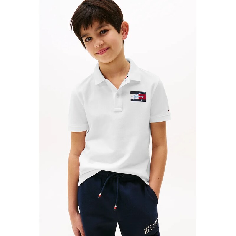 Detská bavlnená polokošeľa Tommy Hilfiger 64243273