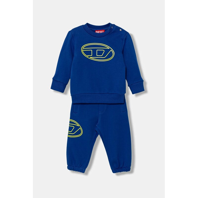 Detská tepláková súprava z bavlny Diesel STIMOTYB-SET OVERALLS 64282364