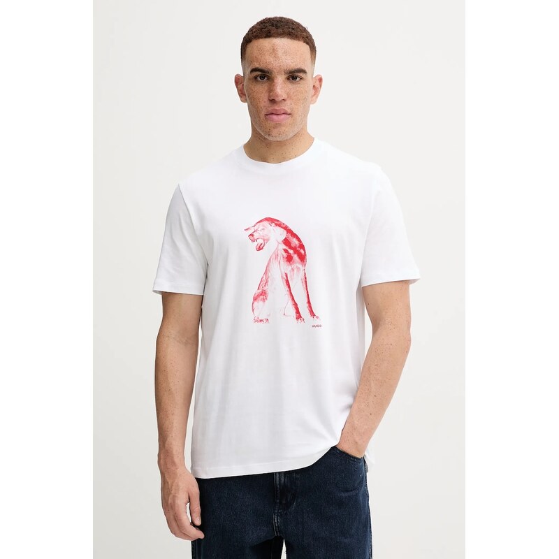 Bavlnené tričko HUGO Didug 65234028